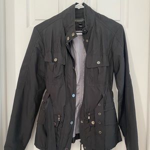 Bagatelle dark gray cargo jacket with belt
